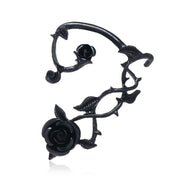 ピアス スタッドピアス イヤーカフ風 片耳用 レディース バックキャッチ 大ぶり 薔薇 ローズ ゴシック ゴスロリ パンク アクセサリー おしゃれ お洒落 上品 女性 婦人 彼女 妻 友達 プレゼント ギフト 贈り物 誕生日 記念日 母の日 ホワイトデー クリスマス