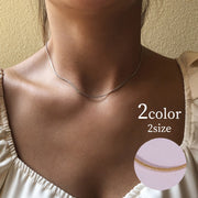 ネックレス ティラチェーン スネークチェーン アクセサリー レディース 女性 婦人 華奢 細身 シンプル ギフト プレゼント 贈り物 重ね付け 上品 清楚 大人