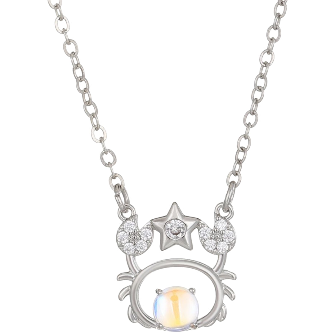 12星座ネックレス レディース アクセサリー 星座 ペンダント シルバーカラー 1481【蟹座】 バリエーション画像