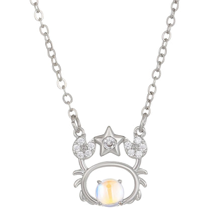 12星座ネックレス レディース アクセサリー 星座 ペンダント シルバーカラー 1481【蟹座】 バリエーション画像