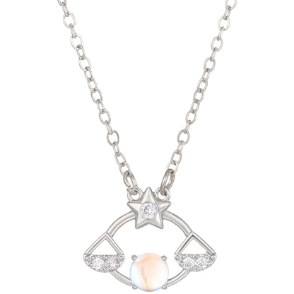 12星座ネックレス レディース アクセサリー 星座 ペンダント シルバーカラー 1484【天秤座】 バリエーション画像