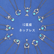 12星座ネックレス レディース アクセサリー 星座 ペンダント シルバーカラー おしゃれ かわいい 上品 誕生日 プレゼント ギフト 記念日