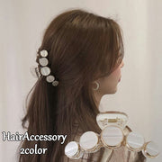 ヘアクリップ バンスクリップ ヘアアクセサリー レディース 髪留め 髪飾り まとめ髪 ヘアアレンジ 上品 フェミニン 大人女子 オフィス カジュアル フェミニン パーティー お呼ばれ 結婚式 女性 婦人