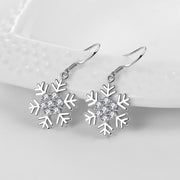 フックピアス レディース アクセサリー ラインストーン 雪の花 結晶 スノーフレーク 揺れる キラキラ 上品 カジュアル かわいい プレゼント ギフト 贈り物 お祝い 記念日 誕生日 デート 女子会 パーティー お呼ばれ お出かけ デイリー 普段使い おしゃれ エレガント シンプル ファッション小物 雑貨 女性 シルバーカラー