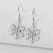 フックピアス レディース アクセサリー ラインストーン 雪の花 結晶 スノーフレーク 揺れる キラキラ 上品 カジュアル かわいい プレゼント ギフト 贈り物 お祝い 記念日 誕生日 デート 女子会 パーティー お呼ばれ お出かけ デイリー 普段使い おしゃれ エレガント シンプル ファッション小物 雑貨 女性 シルバーカラー