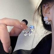 スタッドピアス 1ペア ピアス レディース クリア 透明 女性 婦人 アクセサリー 耳飾り 大ぶり かわいい おしゃれ 大人女子 ギフト プレゼント 存在感