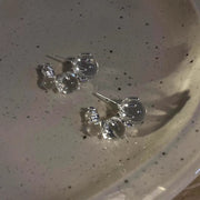 スタッドピアス 1ペア ピアス レディース クリア 透明 女性 婦人 アクセサリー 耳飾り 大ぶり かわいい おしゃれ 大人女子 ギフト プレゼント 存在感