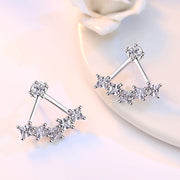 バックキャッチピアス スタッドピアス レディース アクセサリー 女性用 ラインストーン おしゃれ かわいい キラキラ シンプル 大人上品 お出かけ カジュアル デイリー フェミニン エレガント 普段使い ギフト プレゼント 婦人用 ファッション小物