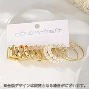 フープピアスセット リングピアス スタッドピアス スタッズ レディース セット 女性 女の子 アクセサリー 耳飾り ラインストーン フェイクパール 種類豊富 プレゼント ギフト 贈り物 キラキラ ファッション小物 おしゃれ クール かわいい