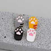 ブローチ タックピン ラペルピン レディース 女性用 アクセサリー 肉球 猫の手 ワンポイント かわいい 上品 フェミニン 洋服 バッグ 鞄 カバン ギフト プレゼント 贈り物