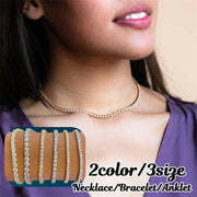 テニスネックレス テニスブレスレット アンクレット アクセサリー レディース 女性用 ファッション小物 ラインストーン 2mm 3mm 4mm 華やか 上品 エレガント おしゃれ かわいい プレゼント ギフト 誕生日 記念日