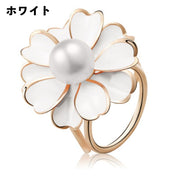 スカーフリング スカーフ留め レディース 女性 アクセサリー ストール留め 留め具 フェイクパール パール調 お花 フラワー おしゃれ パーティー 結婚式 装飾雑貨 ファッション小物