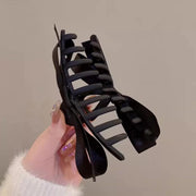 バンスクリップ ヘアクリップ ブラックリボン ヘアアクセサリー レディース まとめ髪 ヘアアレンジ 無造作ヘア 髪留め おおきめ 黒 おしゃれ シック