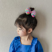 ヘアクリップ 子供 女の子 キッズ ヘアアクセサリー 髪飾り リボン スパンコール かわいい おしゃれ お出かけ キラキラ 豪華