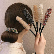 シニヨンワイヤー おだんごメーカー レディース 女性 ヘアアクセサリー 髪飾り お団子メーカー ビーズ パール調 キラキラ ヘアアレンジ くるくる 巻き付ける 簡単 便利 アップスタイル お出かけ デート オフィス デイリー 婦人用 ファッション小物