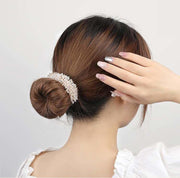 シニヨンワイヤー おだんごメーカー レディース 女性 ヘアアクセサリー 髪飾り お団子メーカー ビーズ パール調 キラキラ ヘアアレンジ くるくる 巻き付ける 簡単 便利 アップスタイル お出かけ デート オフィス デイリー 婦人用 ファッション小物