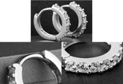 ピアス フープピアス リングピアス レディース 女性 アクセサリー 小ぶり ラインストーン キラキラ 可愛い ゴールドカラー シルバーカラー 耳飾り ファッション小物 プレゼント ギフト