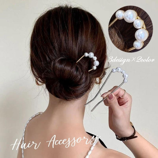 ヘアコーム U字コーム かんざし へアスティック レディース ヘアアクセサリー 商品画像