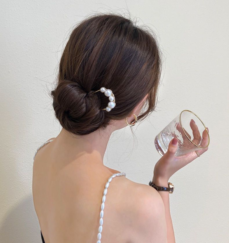 ヘアコーム U字コーム かんざし へアスティック レディース ヘアアクセサリー 商品画像2