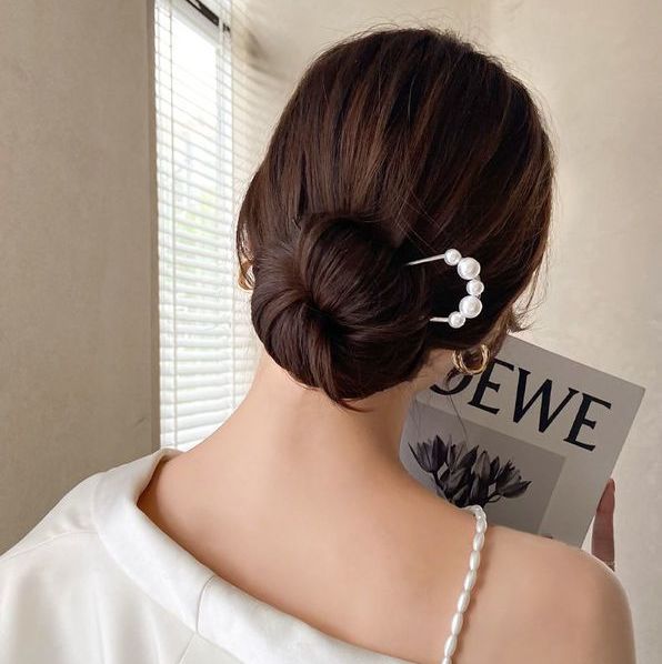 ヘアコーム U字コーム かんざし へアスティック レディース ヘアアクセサリー 商品画像4