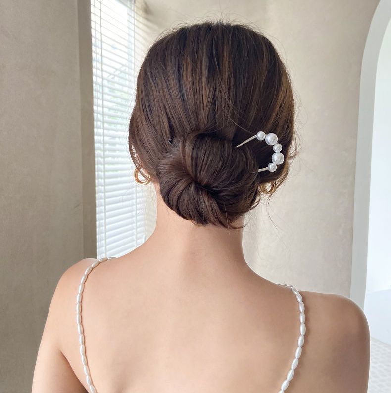 ヘアコーム U字コーム かんざし へアスティック レディース ヘアアクセサリー 商品画像5