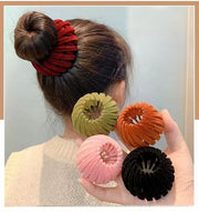 ヘアクリップ ヘアリング ヘアアクセサリー まとめ髪 ポニー お団子 レディース ヘアアレンジ 髪飾り おしゃれ 可愛い フェミニン ガーリー