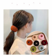 ヘアクリップ ヘアリング ヘアアクセサリー まとめ髪 ポニー お団子 レディース ヘアアレンジ 髪飾り おしゃれ 可愛い フェミニン ガーリー