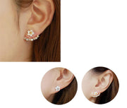 バックキャッチピアス スタッドピアス アクセサリー レディース 女性用 フラワー 小花 おしゃれ かわいい フェミニン キュート ガーリー 大人上品 お出かけ カジュアル デイリー 普段使い オフィス 通勤 デート 婦人用