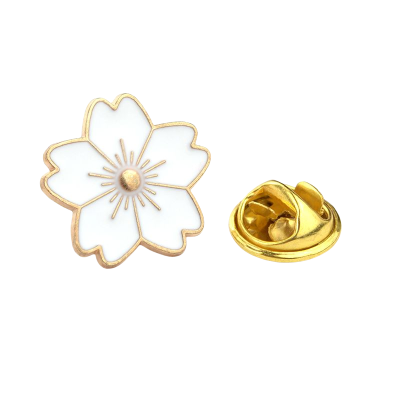 ブローチ 同色2個セット タックピン ピンズ レディース アクセサリー 桜の花弁 サクラ さくら 花 フラワー かわいい 可愛い おしゃれ お洒落 シンプル カジュアル 普段使い デイリー 女性 婦人 彼女 妻 友達 ギフト 贈り物 母の日 敬老の日 ホワイトデー