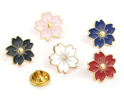 ブローチ 同色2個セット タックピン ピンズ レディース アクセサリー 桜の花弁 サクラ さくら 花 フラワー かわいい 可愛い おしゃれ お洒落 シンプル カジュアル 普段使い デイリー 女性 婦人 彼女 妻 友達 ギフト 贈り物 母の日 敬老の日 ホワイトデー