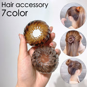 ヘアクリップ ヘアリング マルチクリップ レディース 女性 ヘアアクセサリー 髪留め まとめ髪 ポニーテール お団子ヘア ヘアアレンジ 髪飾り 可愛い おしゃれ マーブル調 ファッション小物