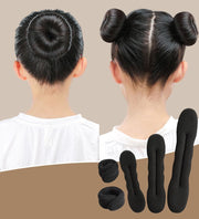 シニヨンメーカー お団子メーカー ワイヤー 3個セット 大人 子供 ヘアアクセサリー まとめ髪 ヘアアレンジ おだんごヘア デフトバン 簡単 シンプル ブラック 黒
