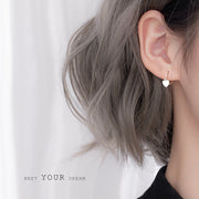 フープピアス リングピアス 中折れ式 レディース アクセサリー 耳飾り モチーフ ハート クロス スター シルバーカラー ローズゴールドカラー 揺れる かわいい 華奢 ギフト プレゼント デート 女性 ワンタッチ