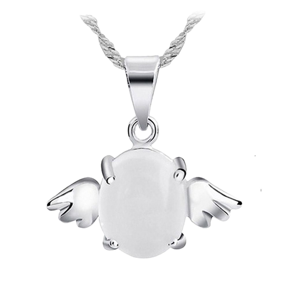 ペンダントトップ ペンダントヘッド ネックレスチャーム レディース 女性 アクセサリー 羽根 エンジェル ストーン 丸 ジュエリー ファッション小物 おしゃれ シンプル きらきら かわいい キュート ギフト プレゼント 記念日 お祝い パーティ 白 ピンク
