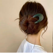 かんざし 簪 単品 1個 U字 レディース 女性 婦人 ヘアアクセサリー 髪飾り マーブル Uピン ヘアピン ヘアアレンジ まとめ髪 髪留め アップスタイル シンプル かわいい カジュアル 定番 ベーシック お洒落