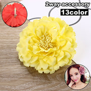 ヘアクリップ ブローチ 2way ヘアアクセサリー ヘッドドレス コサージュ フラワーモチーフ お花 レディース 女性 髪飾り 髪留め ヘアアレンジ 結婚式 パーティー お呼ばれ 華やか 可愛い かわいい おしゃれ エレガント 婦人用 ファッション小物 カラバリ豊富