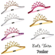 ティアラ ヘアバンド キッズ 子供用 ヘアアクセサリー 髪飾り ラインストーン ラメ 王冠 クラウン カチューシャ かわいい おしゃれ