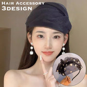 カチューシャ レディース 女性 ヘアアクセサリー メッシュ 幅広 ヘアバンド風 水玉 ドット 無地 可愛い 通気性 ファッション小物