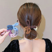 ヘアゴム ヘアアクセサリー レディース 女性用 髪ゴム リボン 編み込み カラフル 髪飾り 髪留め ポニーテール ヘアアレンジ かわいい おしゃれ デイリー お出かけ 普段使い プレゼント ギフト