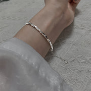 ブレスレット アクセサリー レディース 女性用 スクエア 四角 上品 エレガント おしゃれ かわいい プレゼント ギフト 誕生日 記念日 ファッション小物 普段使い デイリー お出かけ 通勤 通学 オフィス