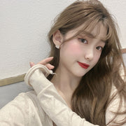 ピアス スタッドピアス イヤリング イヤークリップ レディース 女性 アクセサリー ハート マーブル調 お洒落 可愛い ファッション小物 ギフト プレゼント