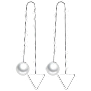 ピアス アメリカンピアス チェーン レディース アクセサリー 上品 シンプル 揺れる ぶら下がり ロング フェイクパール 丸 四角 三角 ラウンド サークル スクエア トライアングル 幾何学 図形 ベネチアンチェーン ボックスチェーン シルバーカラー 普段使い お出かけ お呼ばれ おしゃれ 女性 彼女 妻 嫁 大人女子 婦人 プレゼント ギフト 贈り物 誕生日 記念日 母の日
