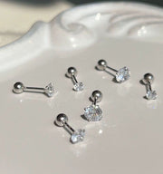 ピアス スタッドピアス レディース アクセサリー ラインストーン ボールキャッチ イヤーロブ トラガス ヘリックス キラキラ キレイ おしゃれ