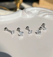 ピアス スタッドピアス レディース アクセサリー ラインストーン ボールキャッチ イヤーロブ トラガス ヘリックス キラキラ キレイ おしゃれ