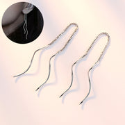 アメリカンピアス レディース アクセサリー 女性用 ロングチェーン 揺れる 垂れる ゆらゆら ウェーブ シンプル おしゃれ かわいい お出かけ カジュアル デイリー 普段使い ギフト プレゼント 婦人用 ファッション小物