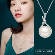 ペンダントトップ 単品 レディース アクセサリー ネックレスヘッド チャーム パール調 ラインストーン シルバーカラー 上品 洗練 おしゃれ シンプル 女性用 ジュエリー