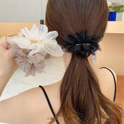 バレッタ ヘアアクセサリー レディース アップスタイル まとめ髪 ヘアアレンジ 髪留め 髪飾り おしゃれ かわいい シフォン 大人可愛い