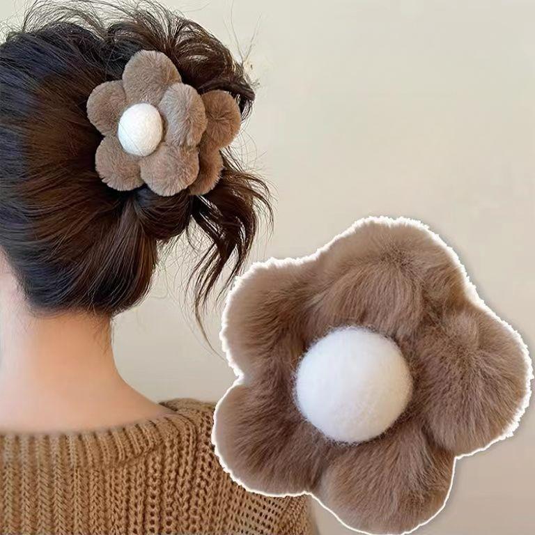 バンスクリップ ヘアクリップ ヘアアクセサリー フラワー お花 髪留め 商品画像3