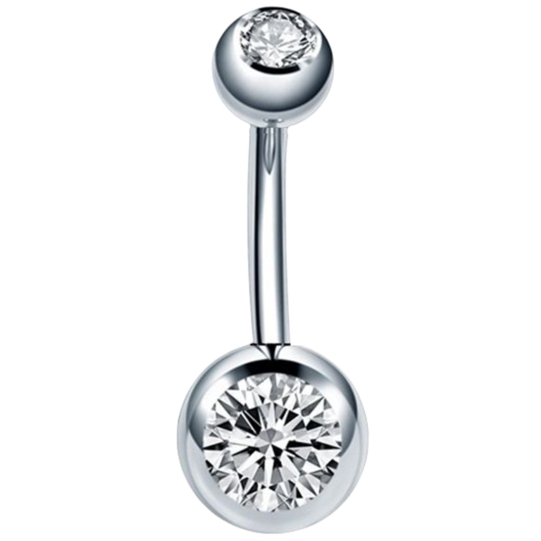 ボディピアス レディース メンズ 14G 1.6mm へそピアス へそ バナナバーベル へそピ カラバリ豊富 シンプル ビジュー おしゃれ かわいい かっこいい カーブ 男女兼用 女性 男性