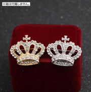 ブローチ ピンブローチ レディース メンズ アクセサリー 王冠 ラインストーン 胸元 ワンポイント おしゃれ 女性 婦人 男性 紳士 入学式 卒園式 卒業式 記念日 誕生日 プレゼント ギフト 贈り物
